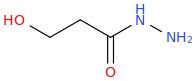 3-hydroxypropanehydrazide molecular structure