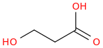 3-hydroxypropionic acid molecular structure