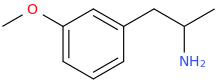 3-methoxyamphetamine molecular structure