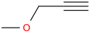 3-methoxypropyne molecular structure