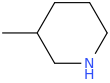 3-methylpiperidine molecular structure