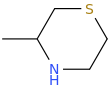 3-methylthiomorpholine molecular structure