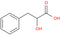 3-phenyllactic acid molecular structure