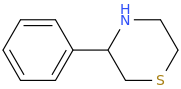 3-phenylthiomorpholine molecular structure