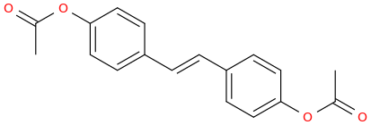 4,4'-DIACETOXYSTILBENE molecular structure