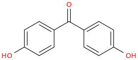 4,4'-dihydroxybenzophenone molecular structure