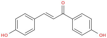 4,4'-dihydroxychalcone molecular structure