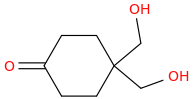 4,4-bis(hydroxyMethyl)cyclohexanone molecular structure