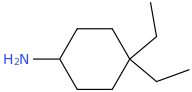 4,4-diethylcyclohexan-1-amine molecular structure