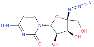 4'-Azidocytidine molecular structure