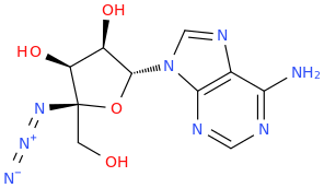 4'-C-Azidoadenosine molecular structure
