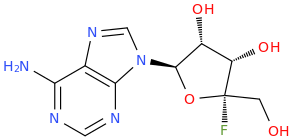4'-C-Fluoroadenosine molecular structure