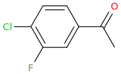4'-Chloro-3'-fluoroacetophenone molecular structure