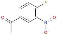 4'-Fluoro-3'-nitroacetophenone molecular structure