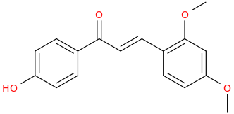 4'-Hydroxy-2,4-dimethoxychalcone molecular structure