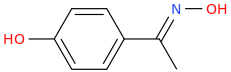 4'-Hydroxyacetophenone Oxime molecular structure