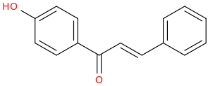 4'-Hydroxychalcone molecular structure