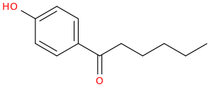 4'-Hydroxyhexanophenone molecular structure