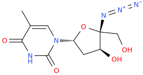 4'-azidothymidine molecular structure