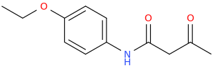 4'-ethoxyacetoacetanilide molecular structure
