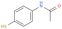4'-mercaptoacetanilide molecular structure