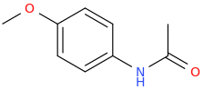 4'-methoxyacetanilide molecular structure