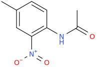 4'-methyl-2'-nitroacetanilide molecular structure