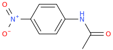 4'-nitroacetanilide molecular structure