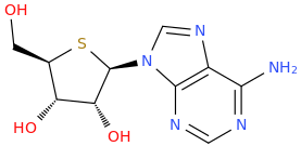 4'-thioadenosine molecular structure