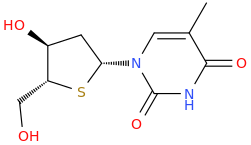 4'-thiothymidine molecular structure