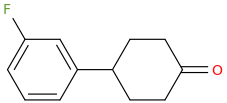 4-(3'-fluorophenyl)-cyclohexanone molecular structure