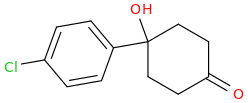 4-(4-Chlorophenyl)-4-hydroxycyclohexanone molecular structure