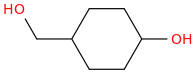 4-(hydroxymethyl)cyclohexan-1-ol molecular structure
