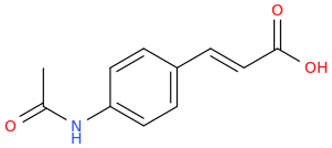 4-ACETAMIDOCINNAMIC ACID molecular structure