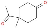 4-Acetyl-4-methylcyclohexanone molecular structure