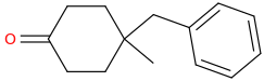 4-Benzyl-4-methylcyclohexanone molecular structure