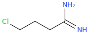 4-CHLORO-BUTYRAMIDINE molecular structure