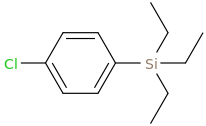 4-ChlorophenylTriethylsilane molecular structure