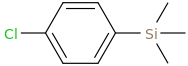 4-Chlorophenyltrimethylsilane molecular structure