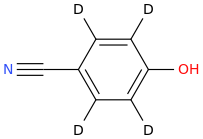 4-Cyanophenol--d4 molecular structure
