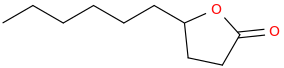 4-Decanolide molecular structure