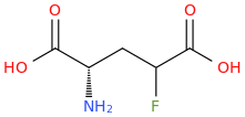 4-FLUORO-L-GLUTAMIC ACID molecular structure