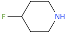 4-Fluoropiperidine molecular structure