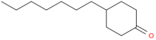 4-Heptylcyclohexanone molecular structure