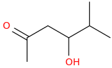 4-Hydroxy-5-methyl-2-hexanone molecular structure