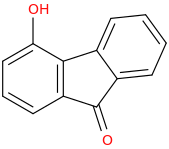 4-Hydroxy-9-fluorenone molecular structure
