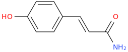 4-Hydroxycinnamamide molecular structure