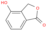 4-Hydroxyphthalide molecular structure