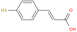 4-MERCAPTOCINNAMIC ACID molecular structure