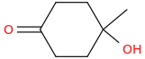 4-Methyl-4-hydroxy-1-cyclohexanone molecular structure
